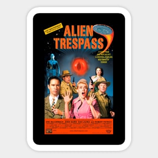 Classic Science Fiction Movie Poster - Alien Trespass Sticker